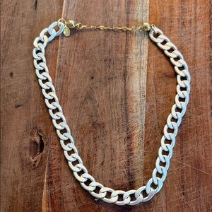 Chic Silver and Gold Chain Necklace
